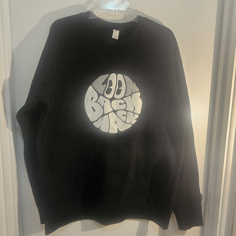 Vintage America Black Graphic Crewneck Sweater